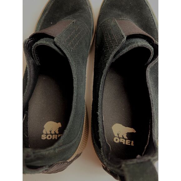 Sorel Out N About black suede slip on shoes. Size 8.5 - Picture 3 of 8